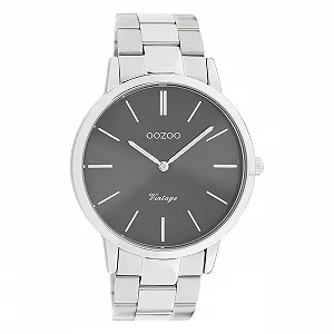 Годинник чоловічий Oozoo Vintage з браслетом з нержавіючої сталі Flat 42 мм - Фото 1