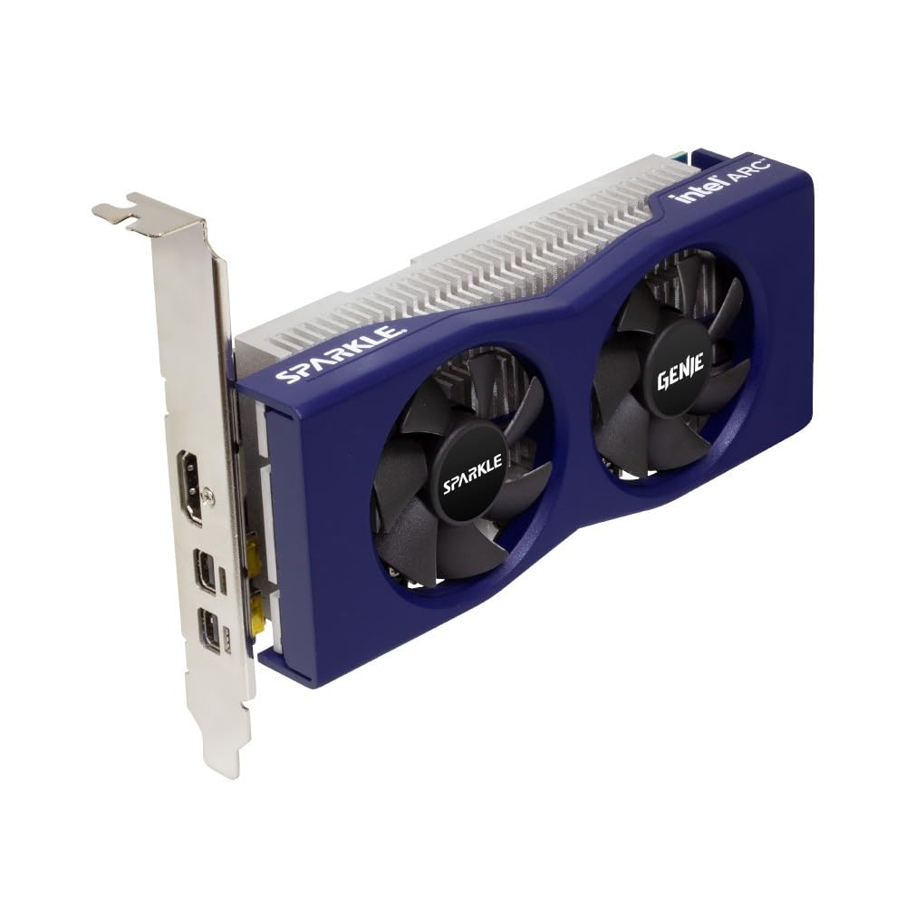 Відеокарта Sparkle SA380G-6G Intel Arc A380 Genie 6GB GDDR6 Low Profile Dual Fan Dual Slot HDMI x1 Mini DisplayPort x2, фото №3