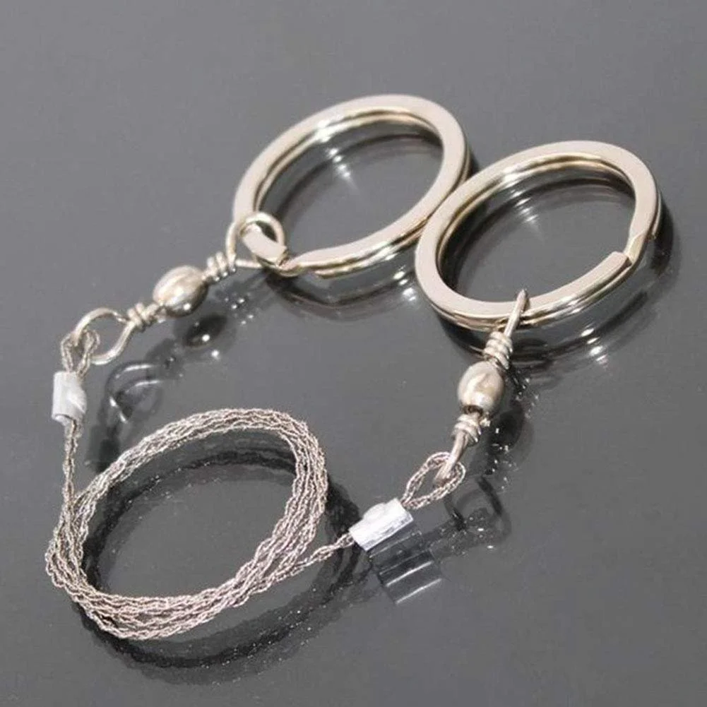 Пила-струна Egurs Steel Wire Saw 2 шт. сталева з кільцями, фото №2