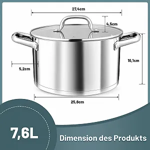 Кастрюля TEAMFAR Series, 26 см synthetic.ua - Фото 1