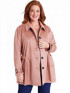 Пальто Afibel з штучної замші коротке - Фото 1