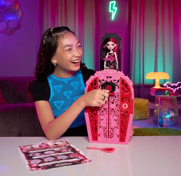Монстер Хай шафа Жахо-секрети Дракулори Monster High Skulltimate Secrets Doll Draculaura, фото №6