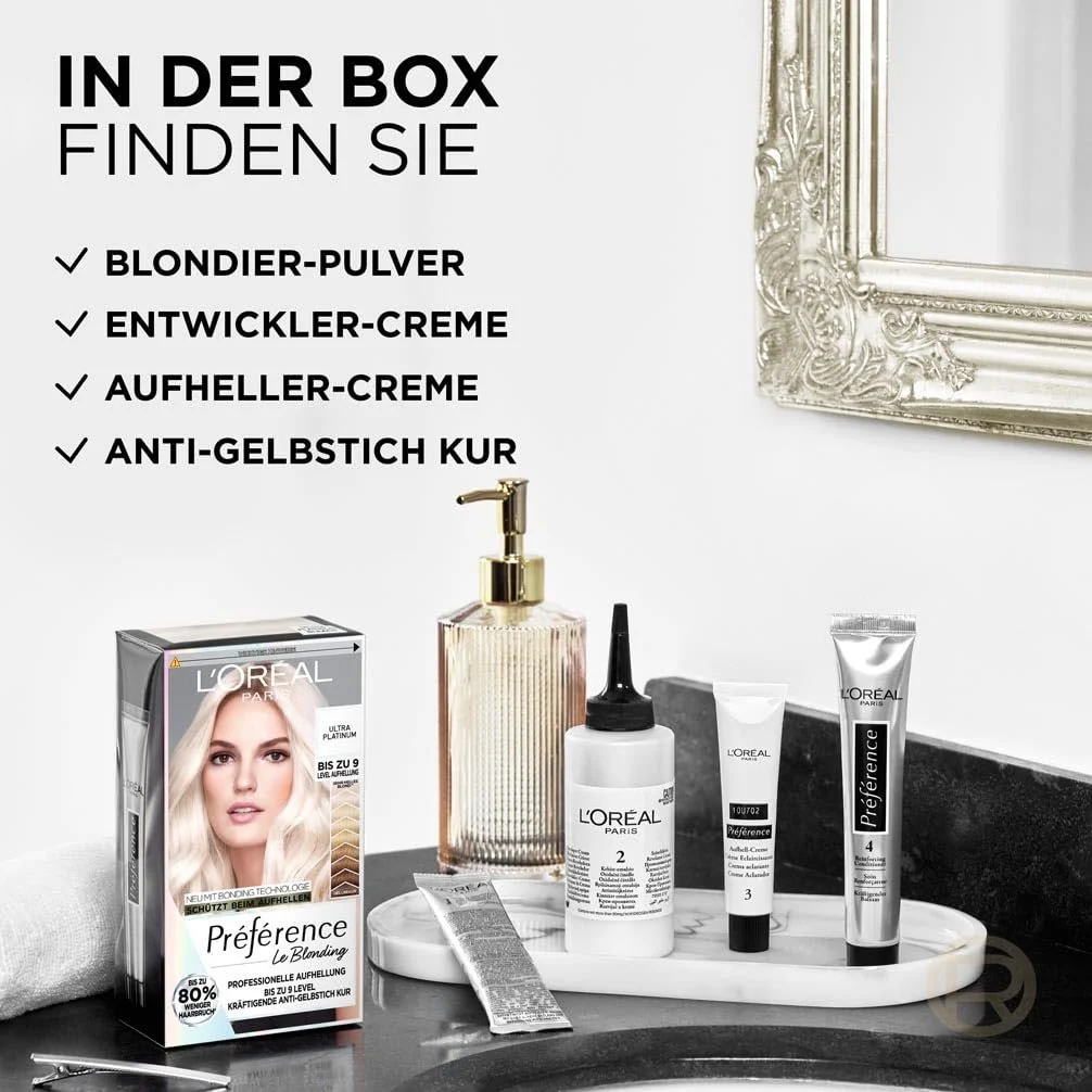 Фарба для волосся L'Oréal Paris Préférence Відтінок 9L Світлий платиновий блонд, фото №7 Фарба для волосся L'Oréal Paris Préférence Відтінок 9L Світлий платиновий блонд, фото №7