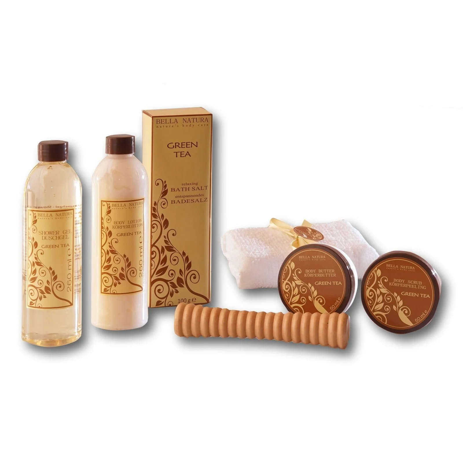 Набір для ванни та догляду Bella Natura No. 129 (7 предметів) із зеленим чаєм, фото №4 Набір для ванни та догляду Bella Natura No. 129 (7 предметів) із зеленим чаєм, фото №4