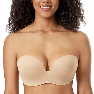 Бюстгальтер без бретелей DELIMIRA Push Up з формованими чашками - Фото 1