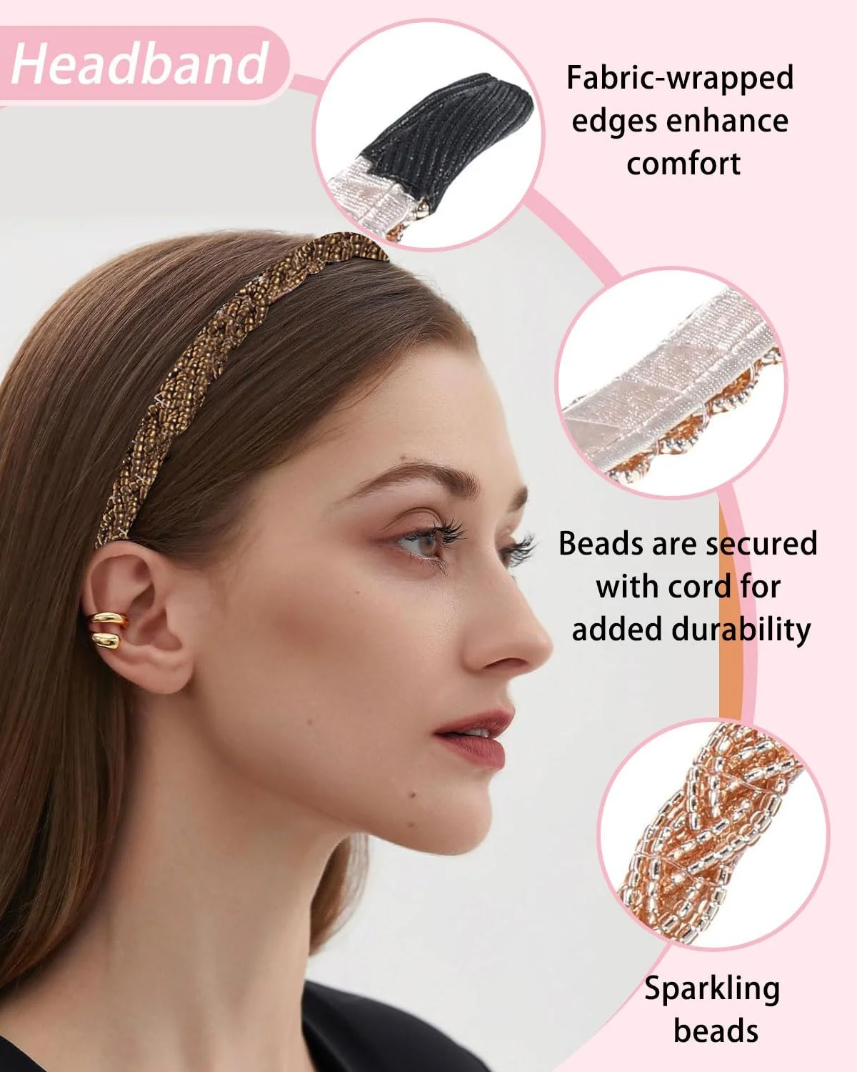 Обруч для волосся Reisperlen, фото №3