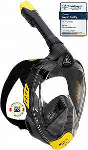 Маска повнолицева CRESSI Bali Ultra Klare Polycarbonat Linse, 100% Silikon, Schnorchel Float Ventil, з кріпленням для камери, для дорослих - Фото 1