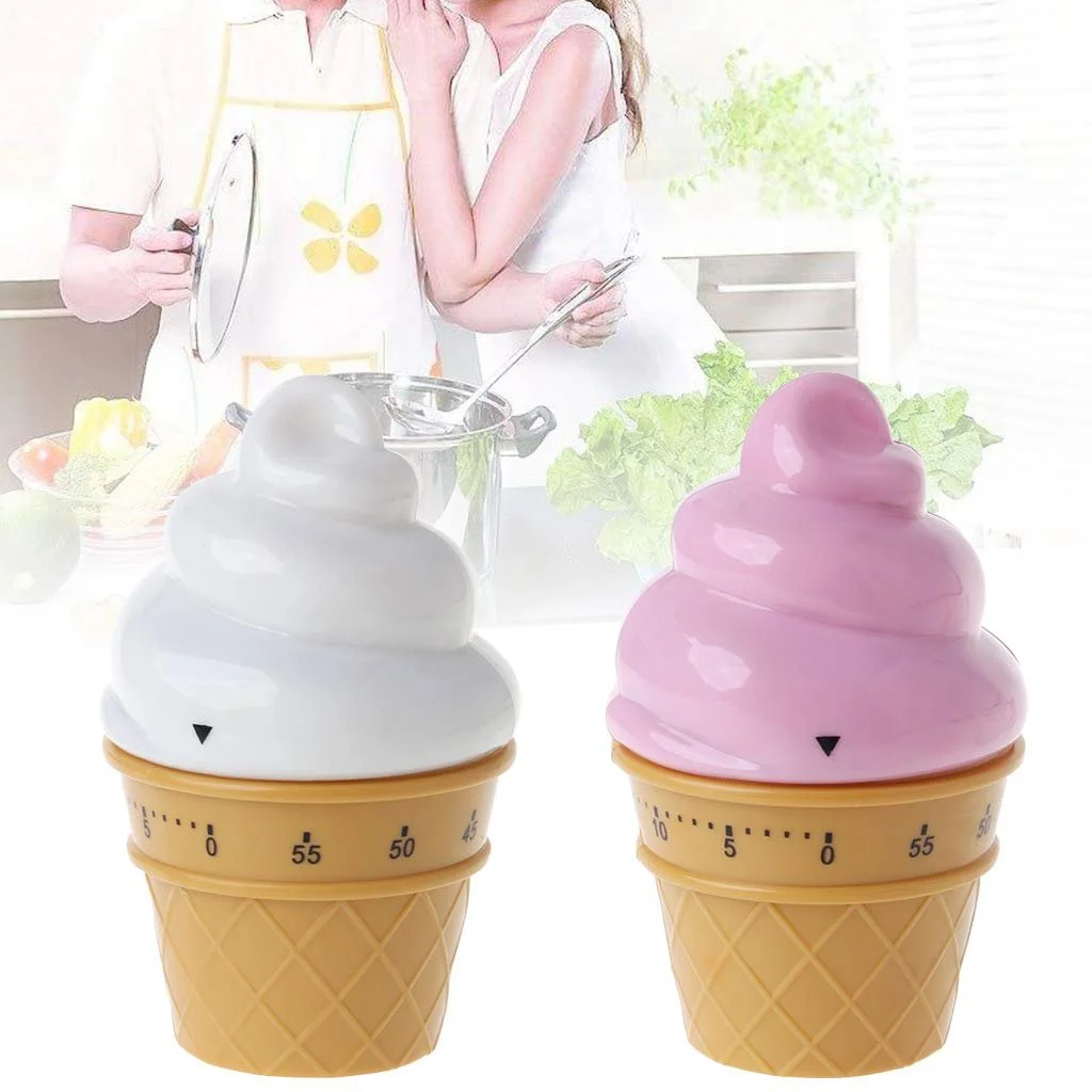 Таймер кухонный Ice Cream Механический 60 минут, фото №4 Таймер кухонный Ice Cream Механический 60 минут, фото №4