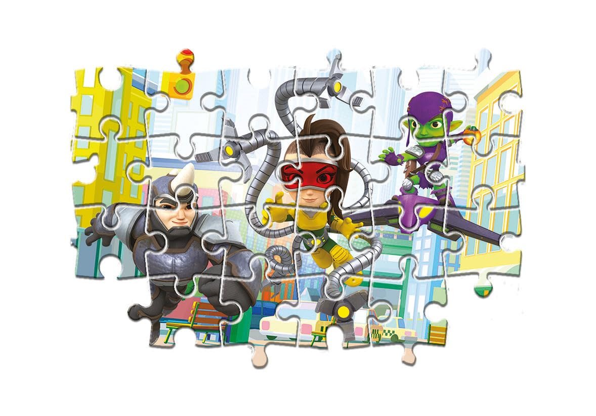 Пазл Clementoni Supercolour Marvel Spidey and His Amazing Friends 24794 2х20 элементов, фото №5