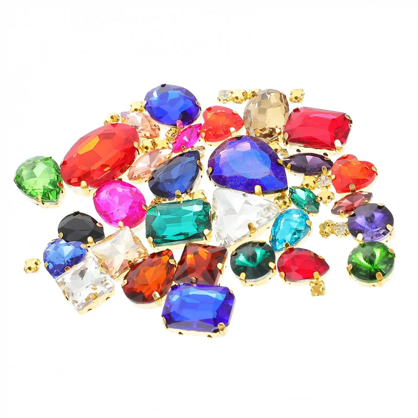 Пришивні кристали з кігтями, 1 набір, фото №1