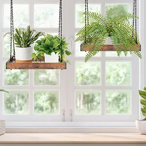 Подвесная корзина для растений с цепью 40х30 см для комнатных и уличных цветов МДФ/Металл цена на synthetic.ua - Фото 1 Подвесная корзина для растений с цепью 40х30 см для комнатных и уличных цветов МДФ/Металл synthetic.ua - Фото 1