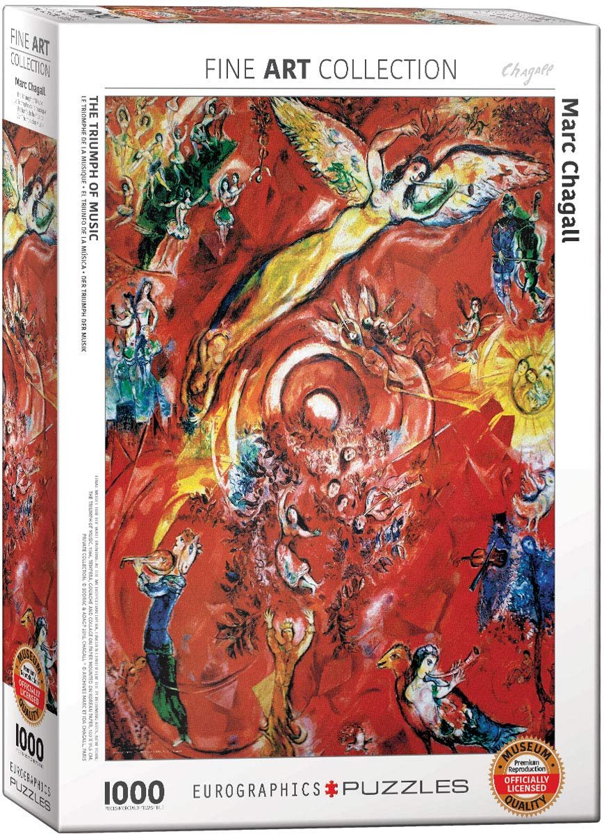 Пазл EuroGraphics 6000-5418 The Triumph of Music by Chagall 1000 елементів 48 x 68 см, фото №1