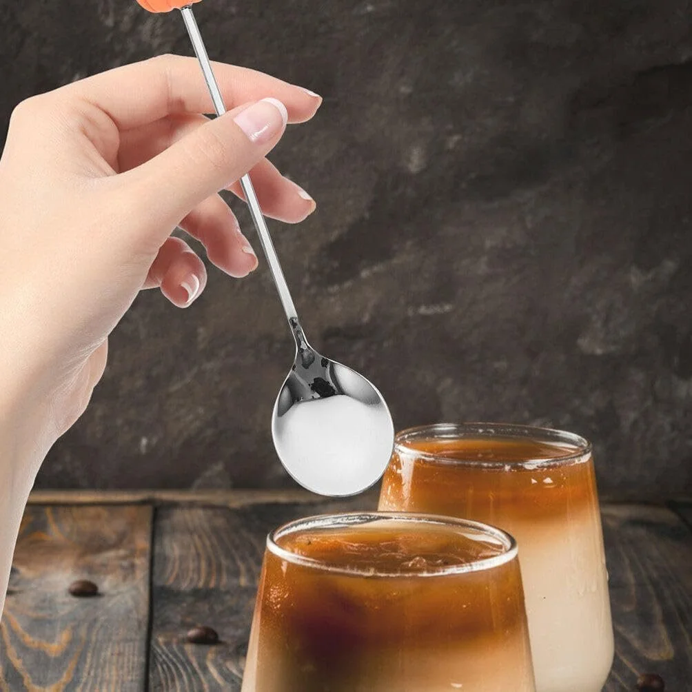 Ложка UPKOCH Хелловін Гарбуз, Капелюх Відьми, Привид Срібний, 6 шт, фото №3