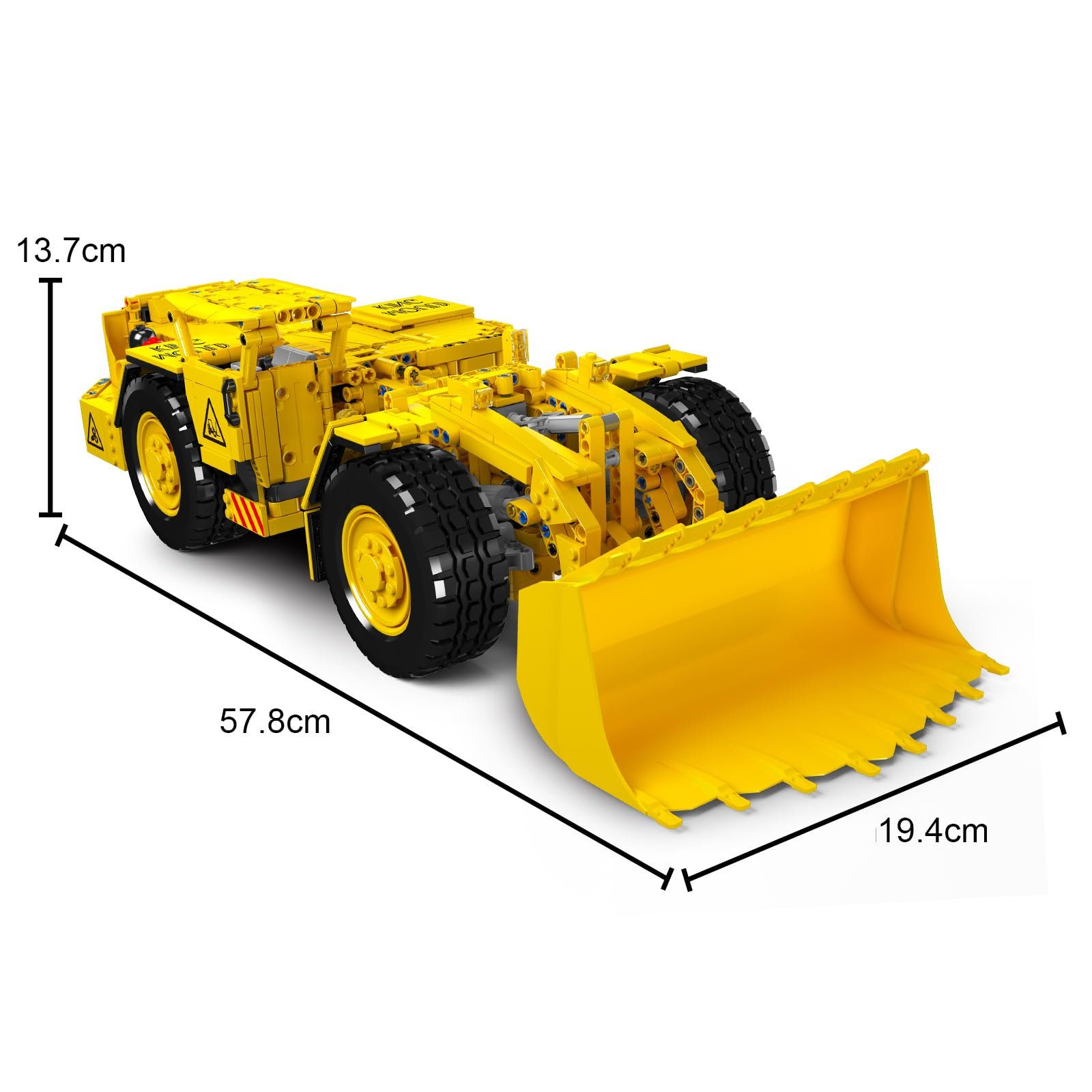 Конструктор Mould King 17056 Technology Truck, Модель R3000H Mine Loader, 1396 деталей, фото №2