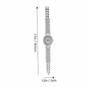 Женские часы LIFKOME Цифровые часы с регулируемым ремешком Серебряный synthetic.ua - Фото 1