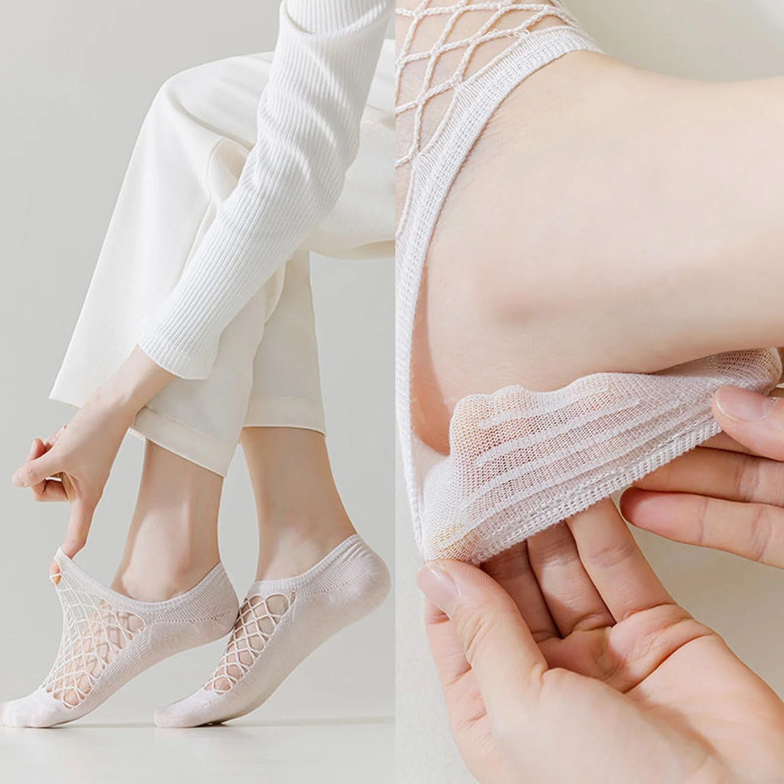 6 пар женских ультра дышащих подследников Невидимые носки, летние модные большие сетчатые низкие носки-следки Повседневные носки-лодочки с нескользящим силиконом, носки до щиколотки для лоферов и кроссовок, фото №6 6 пар женских ультра дышащих подследников Невидимые носки, летние модные большие сетчатые низкие носки-следки Повседневные носки-лодочки с нескользящим силиконом, носки до щиколотки для лоферов и кроссовок, фото №6