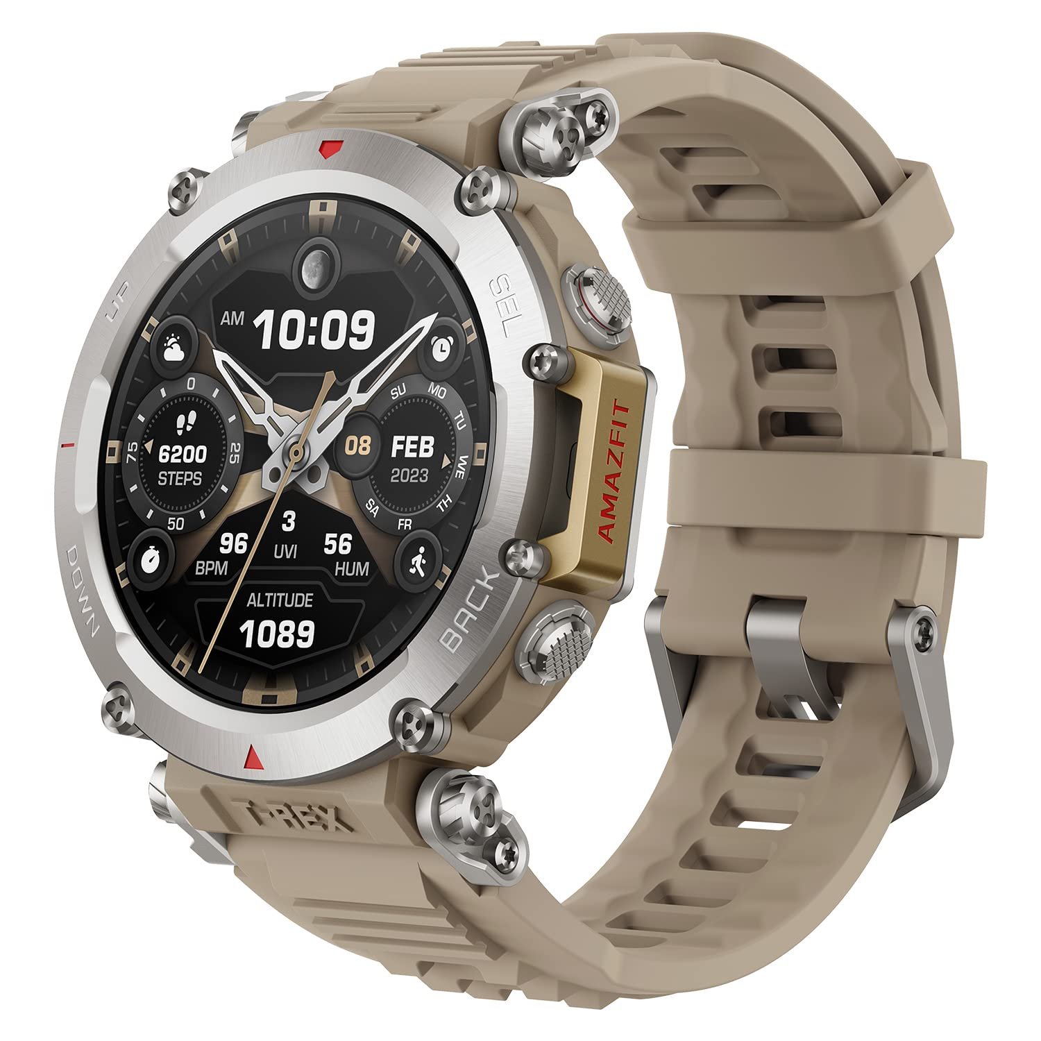 Смарт-годинник Amazfit T-Rex Ultra 47 мм, подвійний GPS-діапазон, імпорт маршрутів та 6 навігаційних систем, фото №1