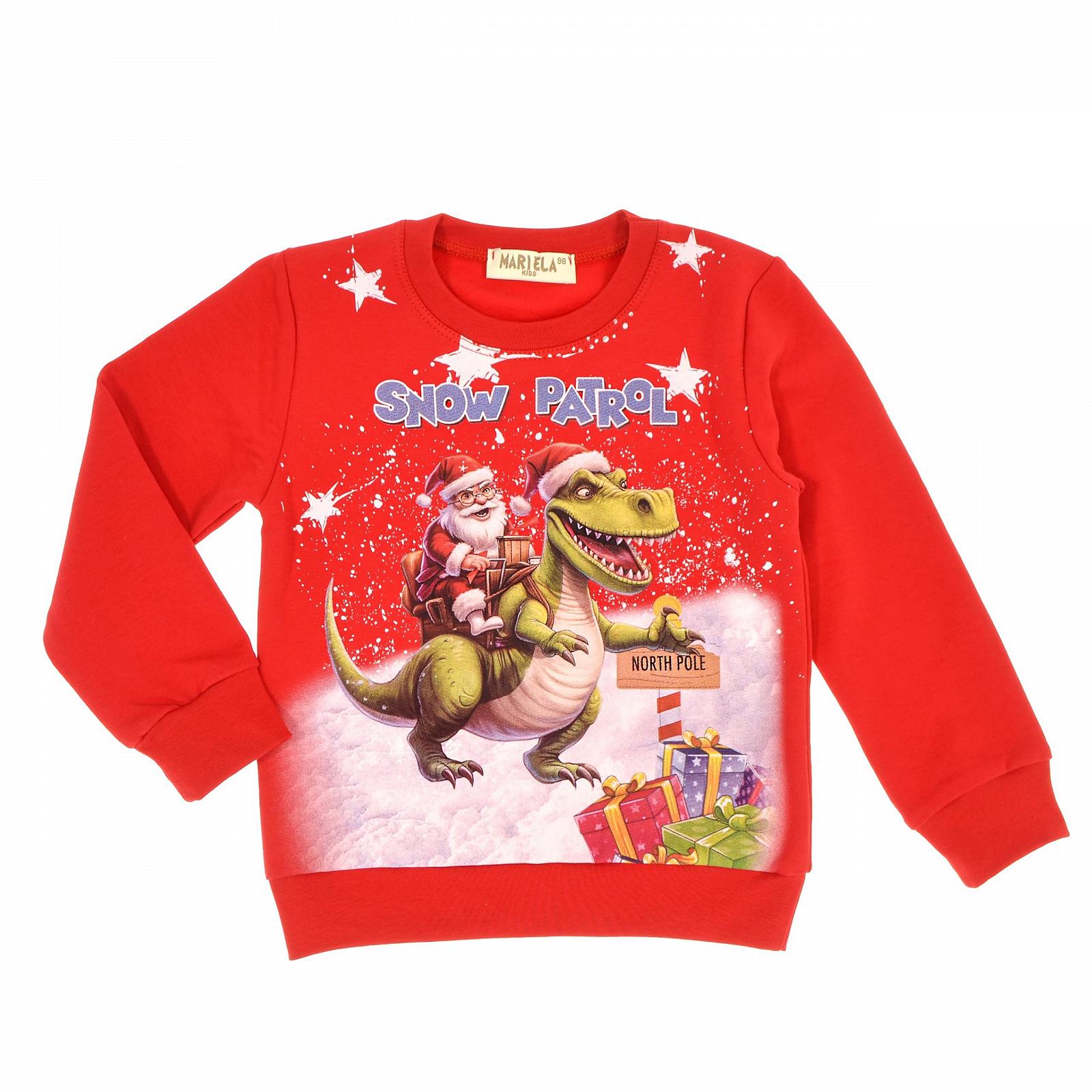 MARIELA KIDS Детский рождественский джемпер | Толстовка для мальчиков/девочек | Зимний джемпер Свитер Рудольф | Хлопок | Рождественская рубашка | Детский джемпер, фото №2