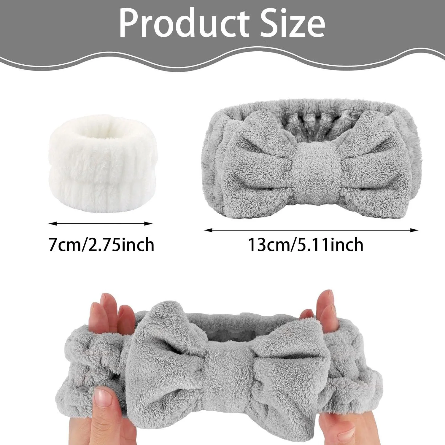 Набір пов'язок для волосся з бантом, фото №2