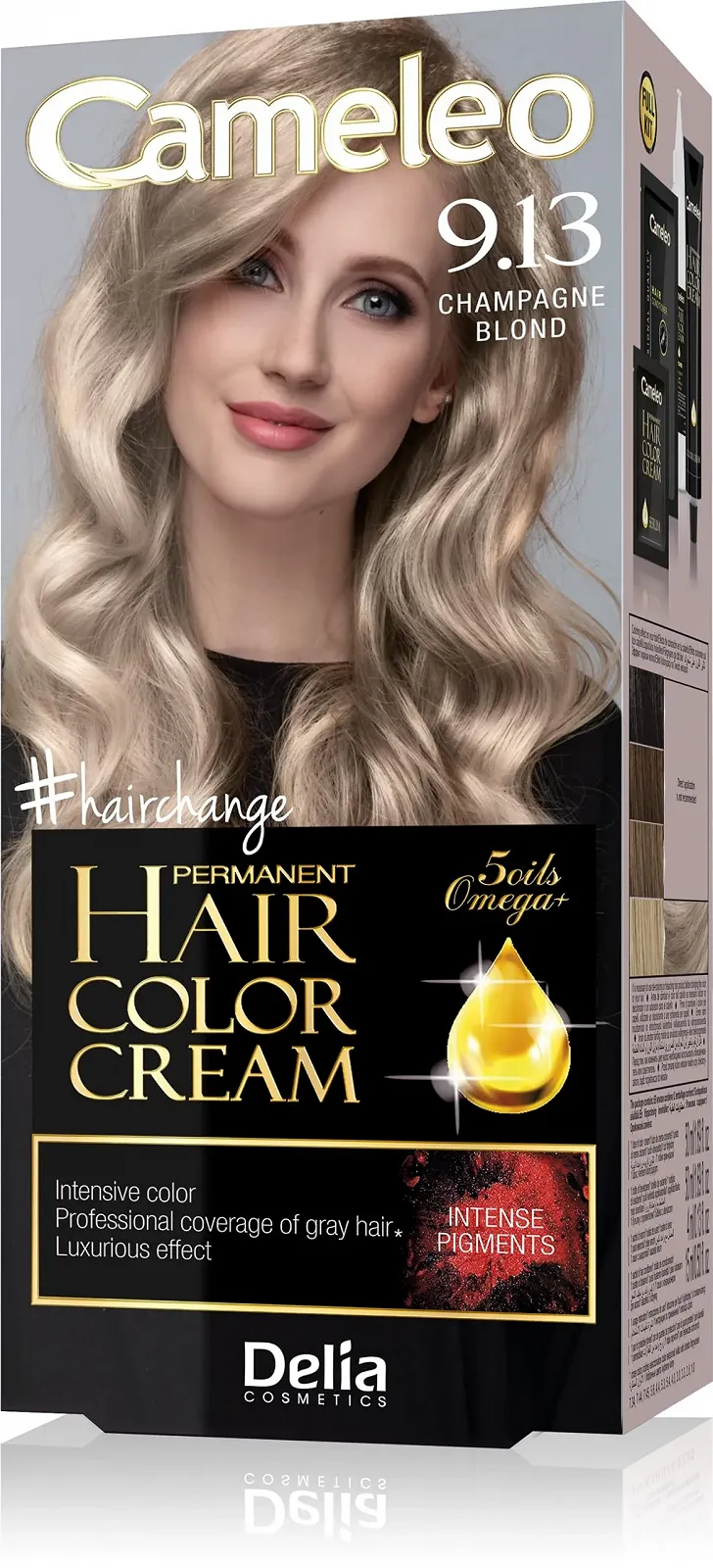 Фарба для волосся Cameleo Omega Plus Шампанський блонд, стійка, перманентна, захист волосся, повний набір для фарбування, фото №1