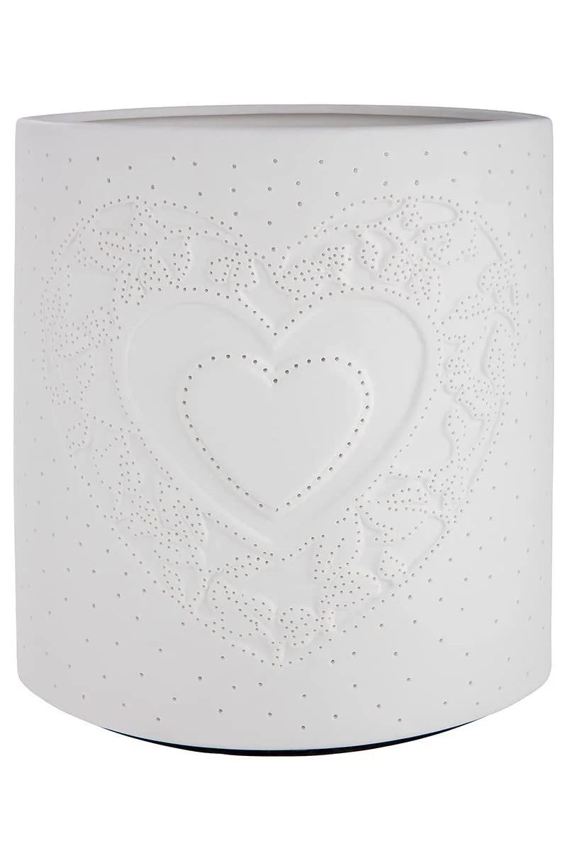 Настільна лампа GILDE Heart 20 см Біла, фото №3
