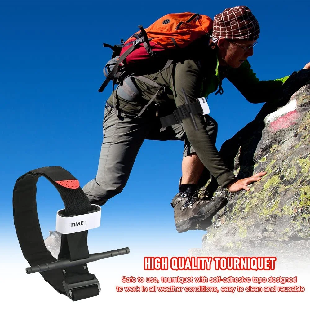 Джгут LUFEIS Emergency, 8 шт., тактичний чорний, фото №4