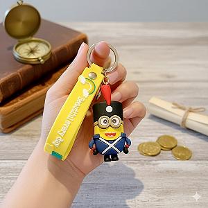 Брелок Миньон "Гадкий Я" Minion фигурка игрушка для ключей, рюкзака, сумки 7 см synthetic.ua - Фото 1