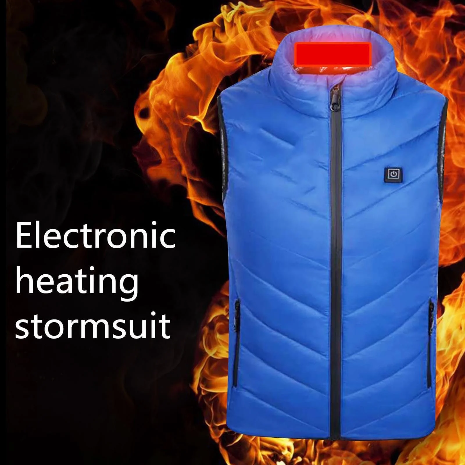 Зимняя куртка для девочек 116 - Электрический нагревательный жилет для мальчиков и девочек для зимы Теплый интеллектуальный электрический нагревательный жилет Куртка Верхняя одежда, фото №2