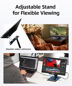 Монитор ByteTecpeak Портативный 15.6 Дюймов 1920 x 1080 FHD IPS Дисплей USB Type C HDMI С Подставкой synthetic.ua - Фото 1