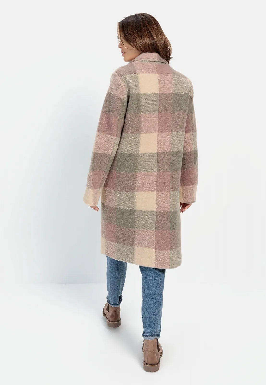 Вовняне пальто camel active з лацканами, фото №3 Вовняне пальто camel active з лацканами, фото №3