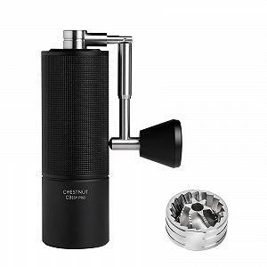 Ручная кофемолка TIMEMORE Chestnut C3 ESP Pro All-Metal с точной регулировкой помола, нержавеющая сталь и коническая кофемолка, складная ручка, контейнер для зерен 25 г Черный - Фото 1