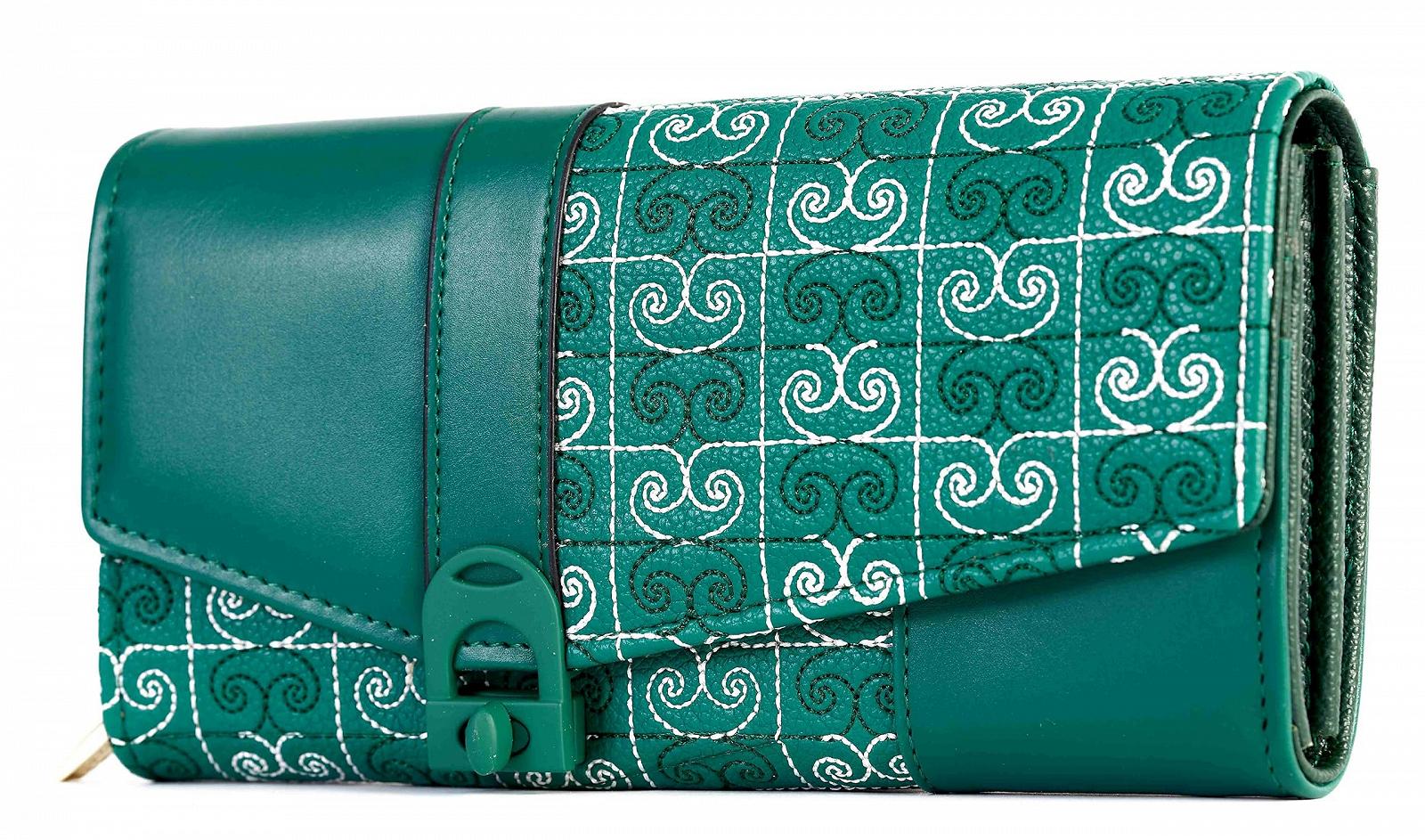 Кошелек Pierre Cardin Женский Искусственная кожа Большой Просторный Зеленый, фото №2