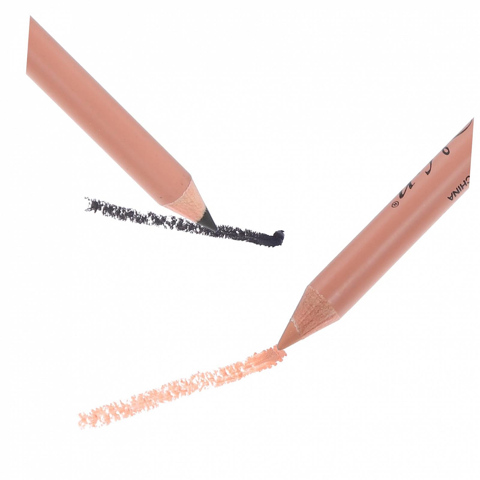 Карандаш для бровей Beaupretty Eyeliner с двойным использованием, Набор 12 штук, фото №2