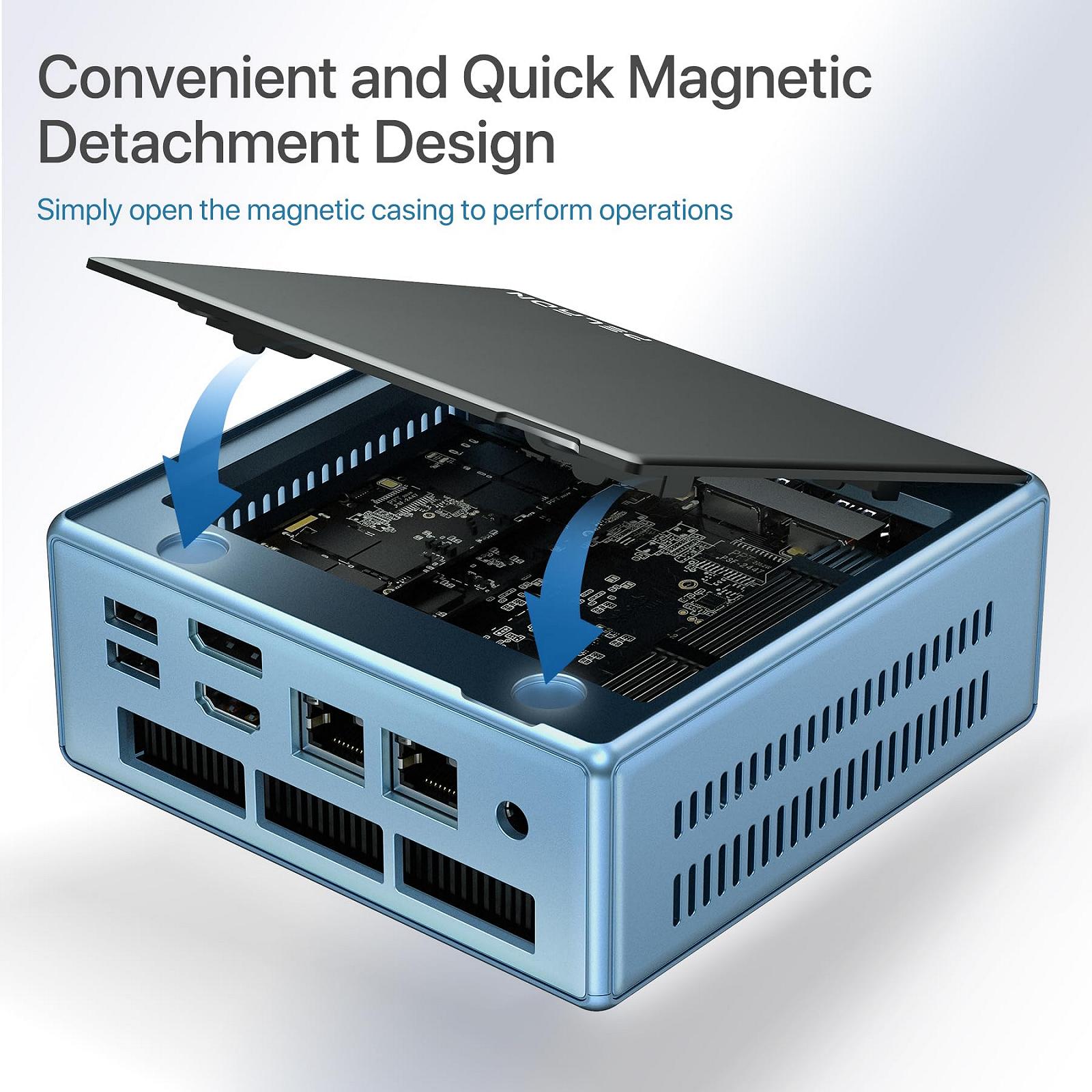 Мини ПК PELADN WO4 AMD Ryzen 5 5500U 16GB 512GB NVME черный, фото №1 Мини ПК PELADN WO4 AMD Ryzen 5 5500U 16GB 512GB NVME черный, фото №1