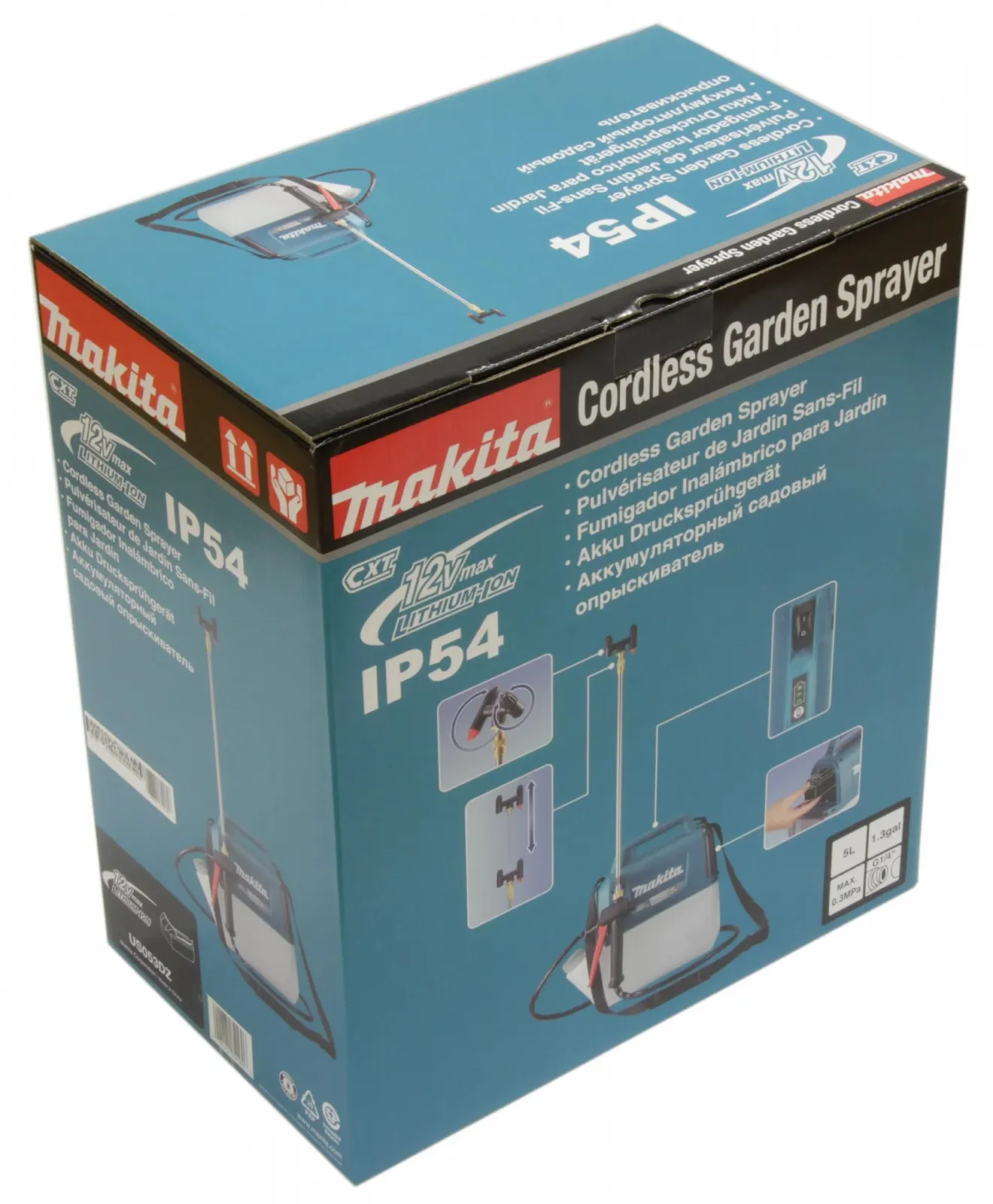Акумуляторний обприскувач під тиском Makita US053DZ 12 В Макс. 5.0 л Бензиновий, фото №11