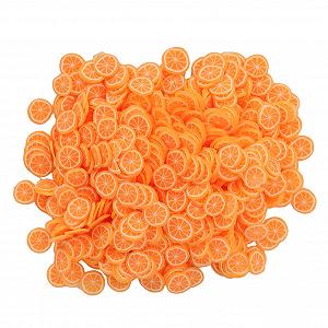 Слайсы для дизайна ногтей Фрукты Форма Фруктов Аксессуары для украшения мобильных телефонов/очков 10 г/Пачка Оранжевый - Фото 1