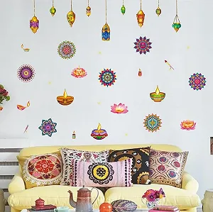 Наклейка на стіну HPNIUB Diwali Ранголі Дія 30 x 90 см - Фото 1