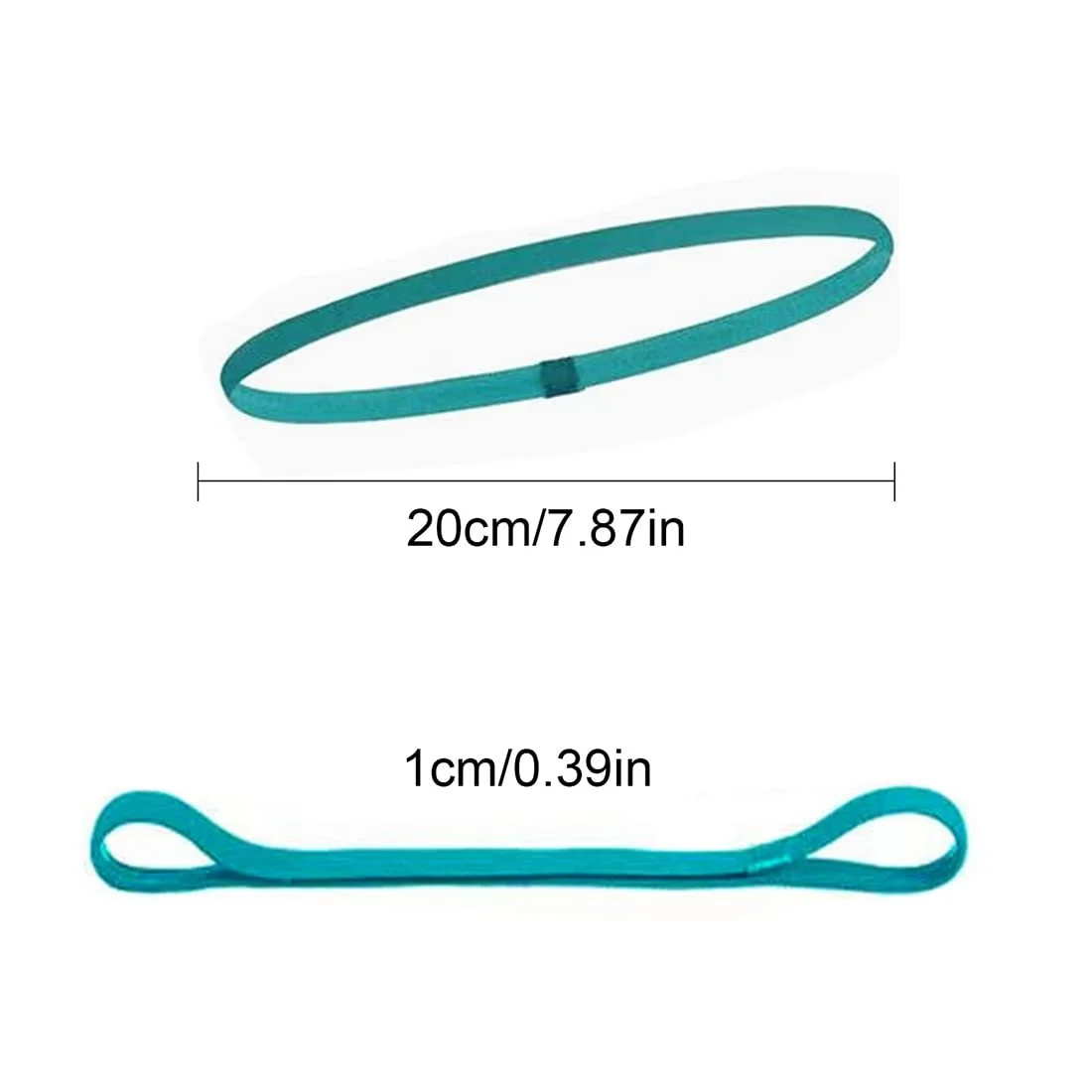 Набір з 5 еластичних пов'язок для волосся для дівчат, спортивна, фото №2