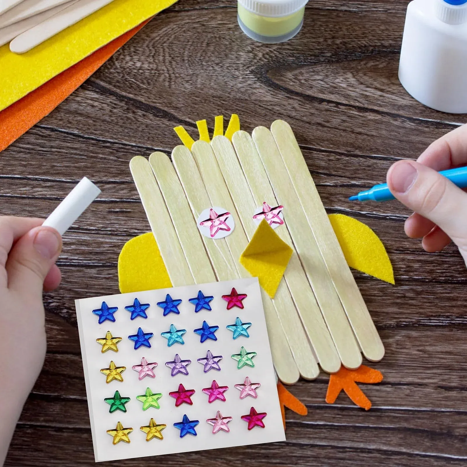 Самоклеящиеся кристаллы Тип 8 шт., фото №6