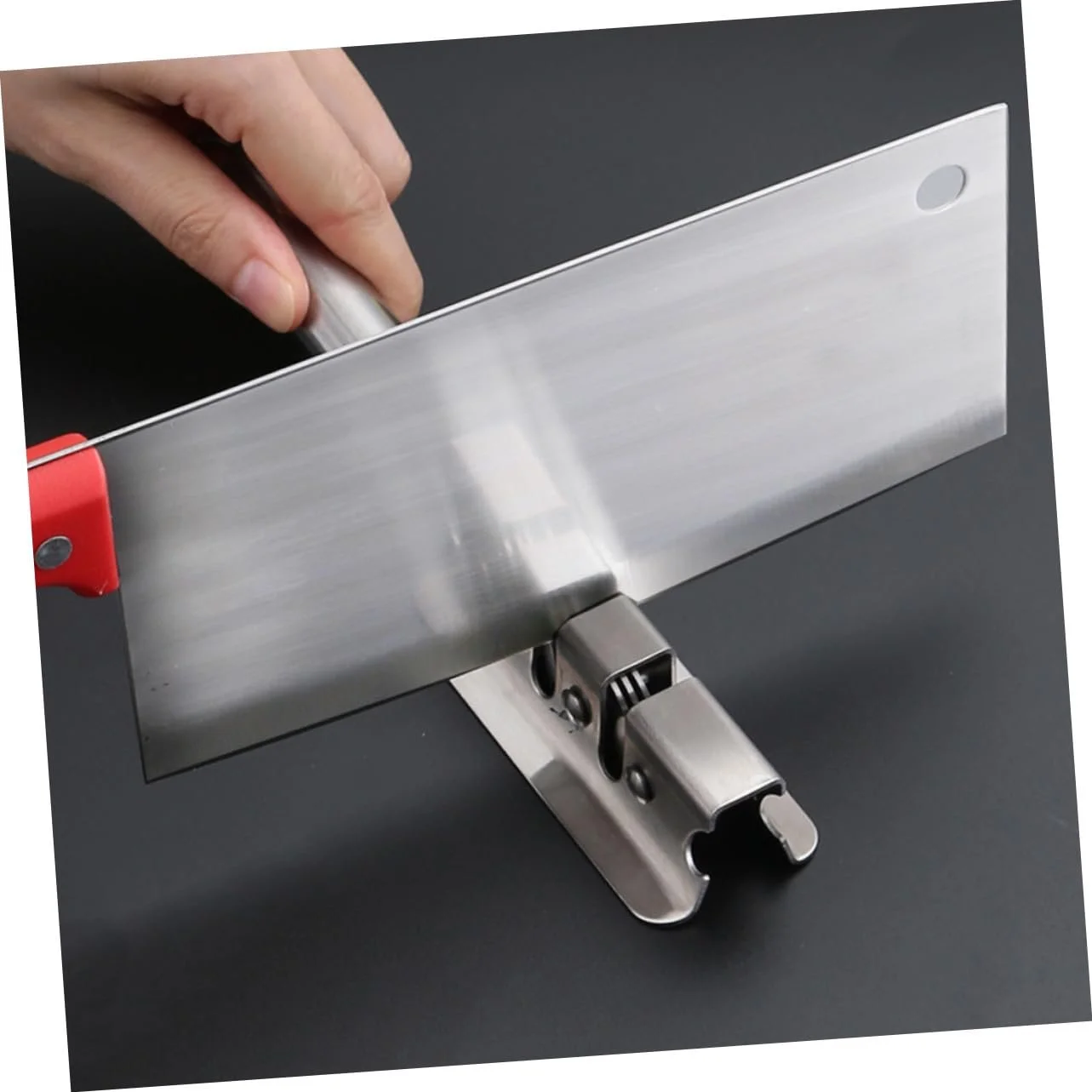 Точилка для ножів з нержавіючої сталі з ергономічною рукояткою настільна побутова, фото №8 Точилка для ножів з нержавіючої сталі з ергономічною рукояткою настільна побутова, фото №8