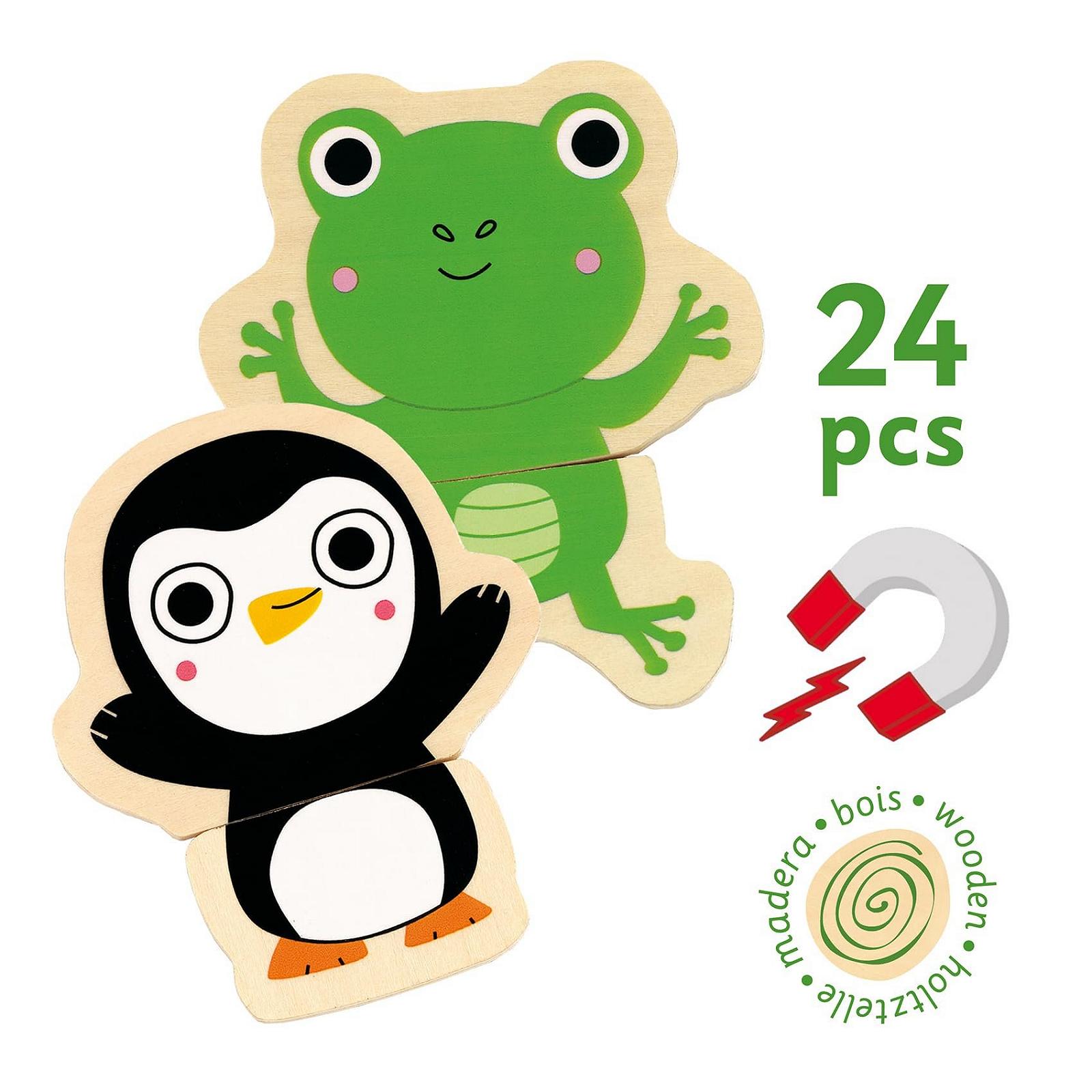 Магнітний пазл Djeco DJ03118 Coucou 24 деталі, фото №2