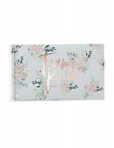 Фотоальбом Ginger Ray Pink Floral Hen Party - Розовое золото, фольга - Вмещает 50 фотографий - Фото 1