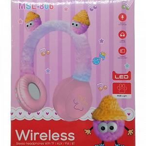 Наушники беспроводные Мягкие монстрики розовые [tsi231319-TSI] - Фото 1