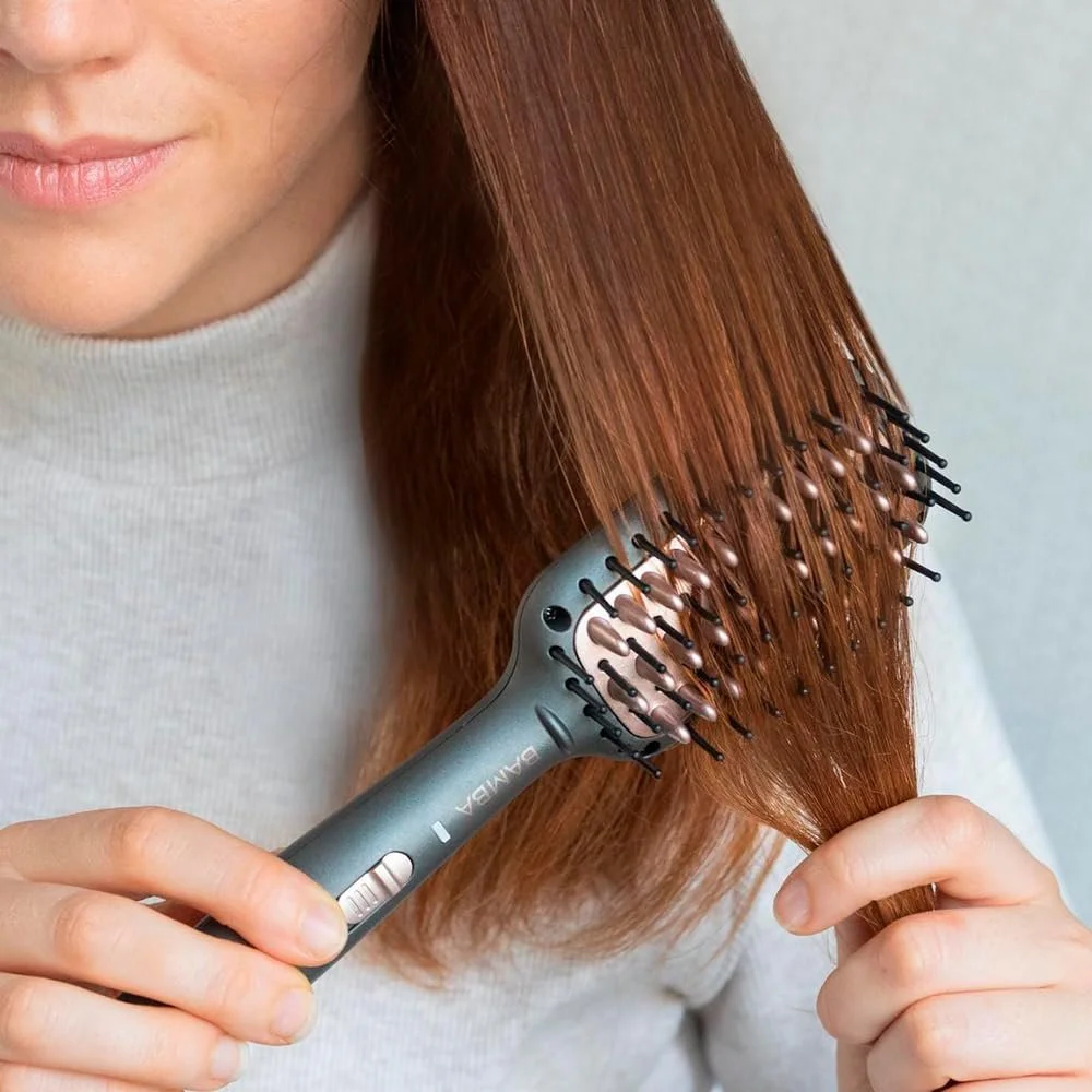 Выпрямитель-щетка Cecotec Reise-Glätteisen Bamba InstantCare 400 Travel Brush дорожный 190°C, фото №5 Выпрямитель-щетка Cecotec Reise-Glätteisen Bamba InstantCare 400 Travel Brush дорожный 190°C, фото №5