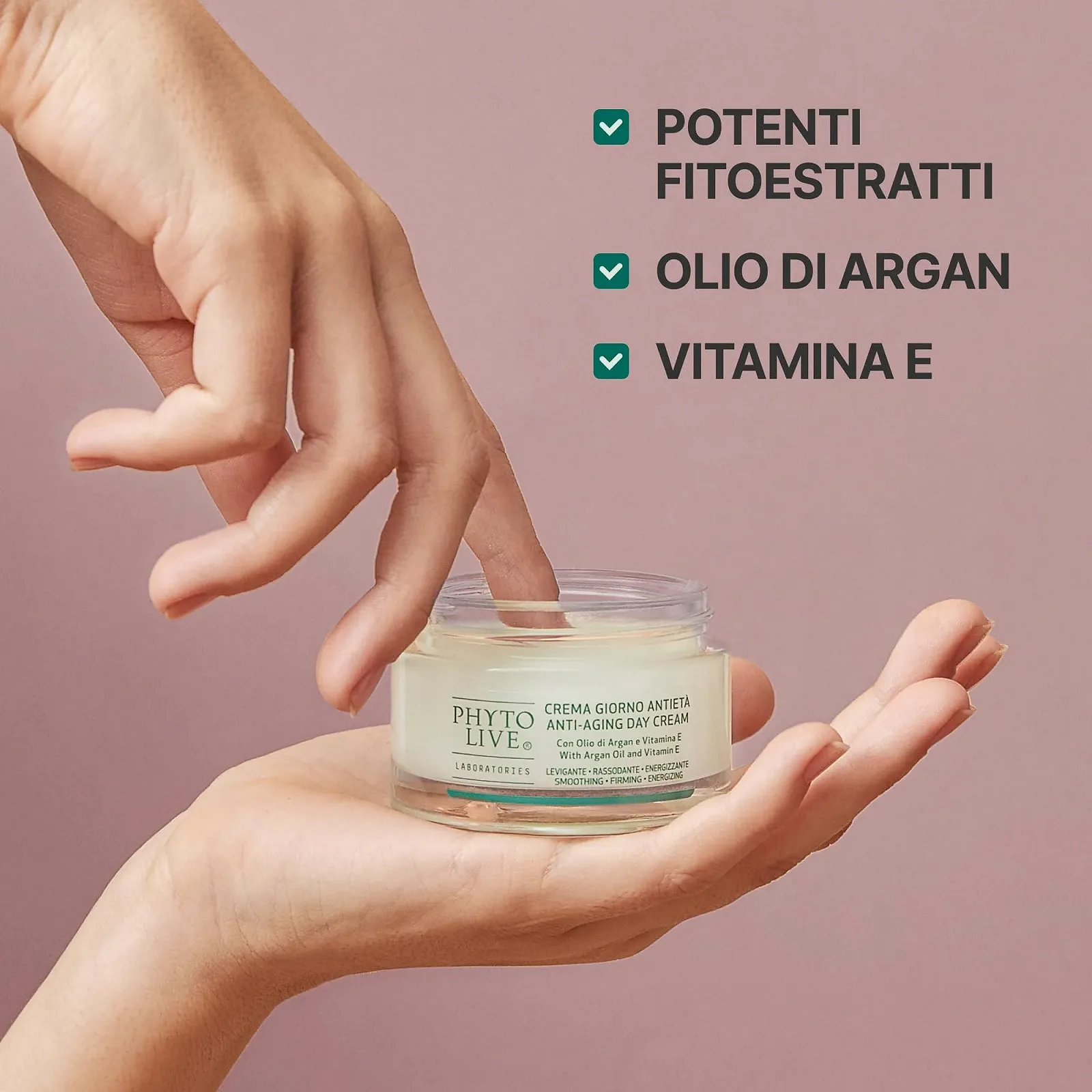 Антивіковий денний крем Argan Oil and Vitamin E 50 мл, фото №6