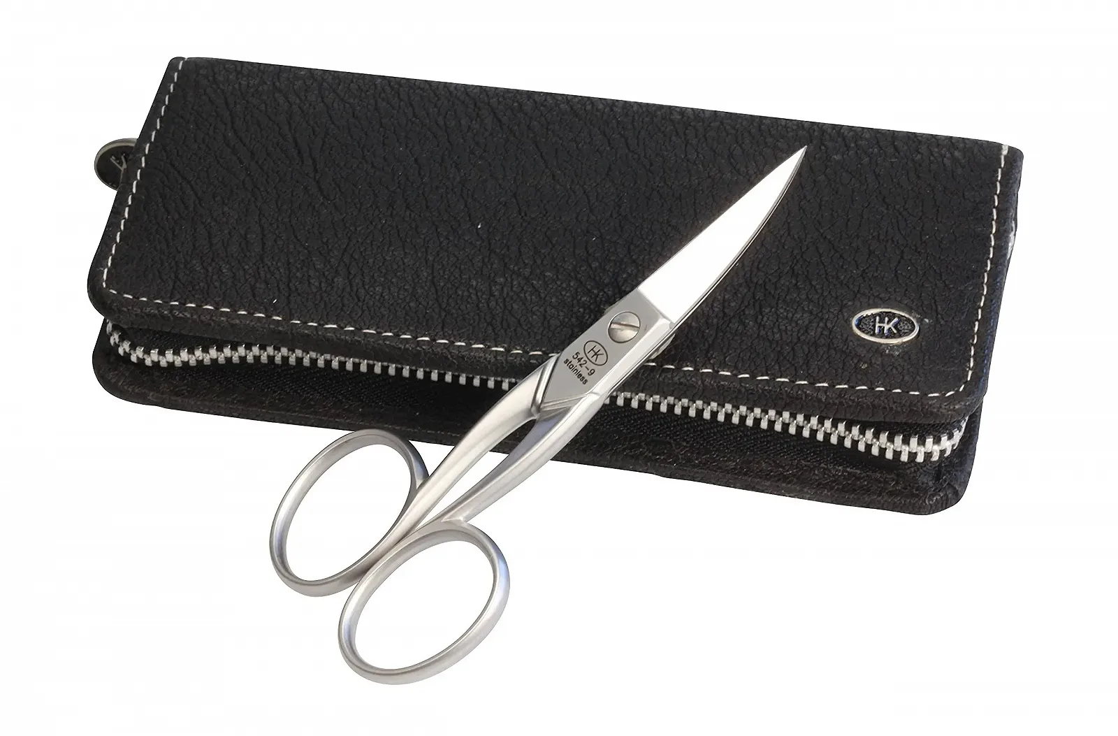 Набір для манікюру HK by Hans Kniebes, 5 предметів: ножиці для нігтів, ножиці для кутикули, пінцет, пилка, шабер/ніж, чорний, фото №5 Набір для манікюру HK by Hans Kniebes, 5 предметів: ножиці для нігтів, ножиці для кутикули, пінцет, пилка, шабер/ніж, чорний, фото №5