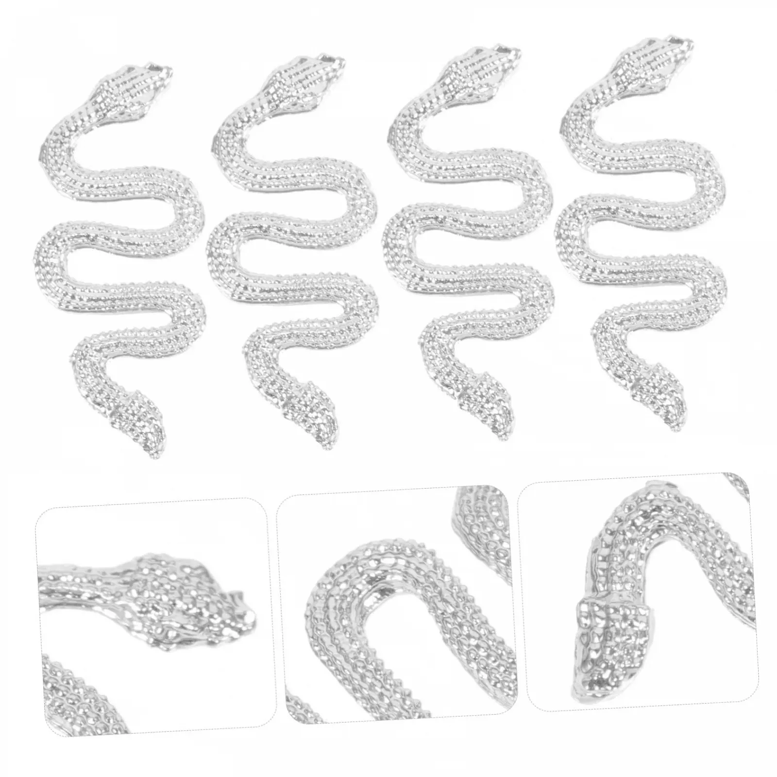 FRCOLOR Набор украшений для ногтей 120 шт. Помпон Магнитные украшения для детей Змеиный дизайн ногтей Змеиные украшения для ногтей Стразы для мобильного телефона 3D, фото №2