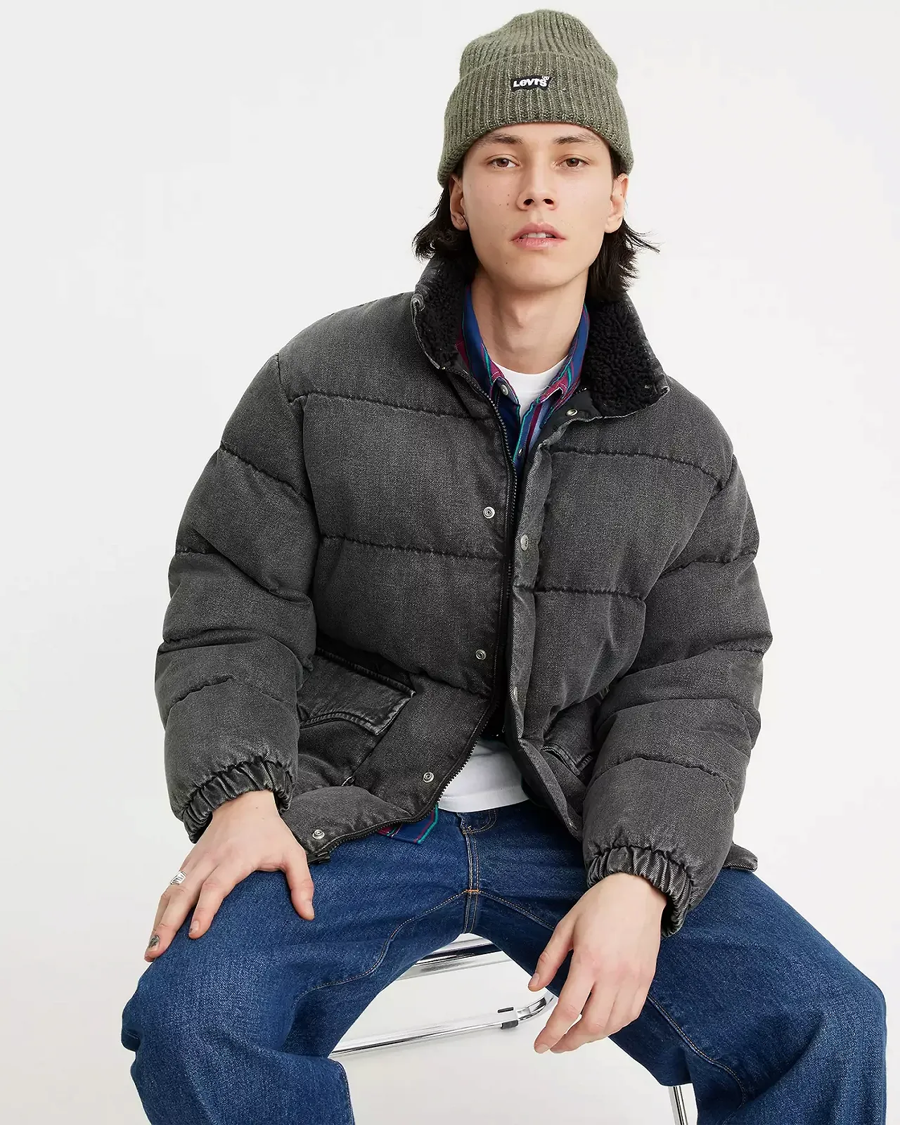 Мужская куртка Levis - Western Super Puffer Eclipse Puffer  - XL, фото №3