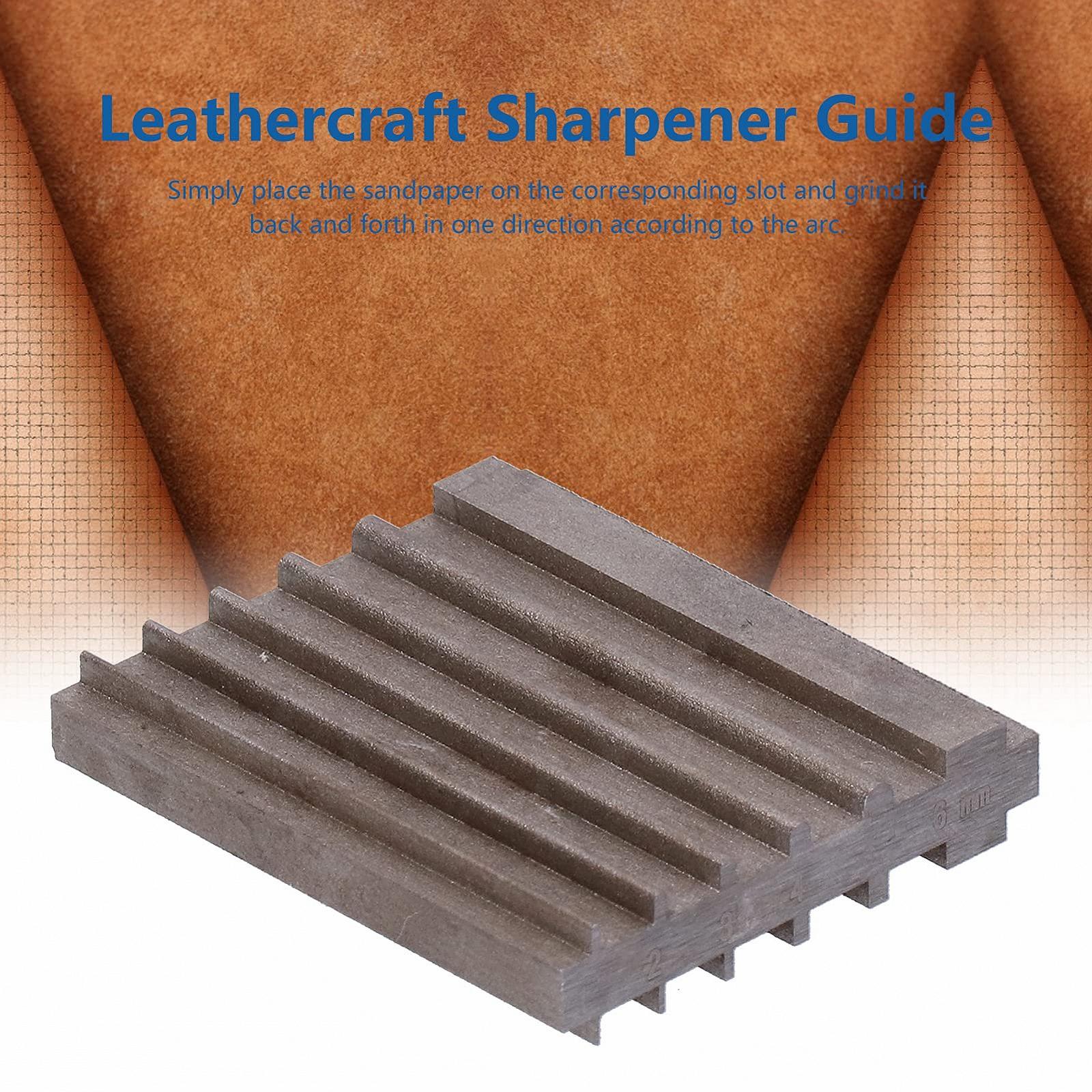 Точилка для кожи Lederhandwerksschärfer легированная сталь высокая твердость, фото №3