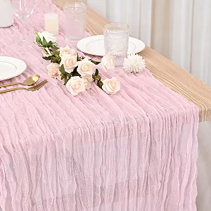 Ранер для столу марлевий Cheesecloth Pack of 3 90 x 300 см Ніжно-рожевий ціна на synthetic.ua - Фото 1 Ранер для столу марлевий Cheesecloth Pack of 3 90 x 300 см Ніжно-рожевий synthetic.ua - Фото 1